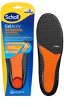 Semelles Scholl GelActiv Professionnel : semelle noire avec insert gel orange pour l'absorption des chocs et le rebond.