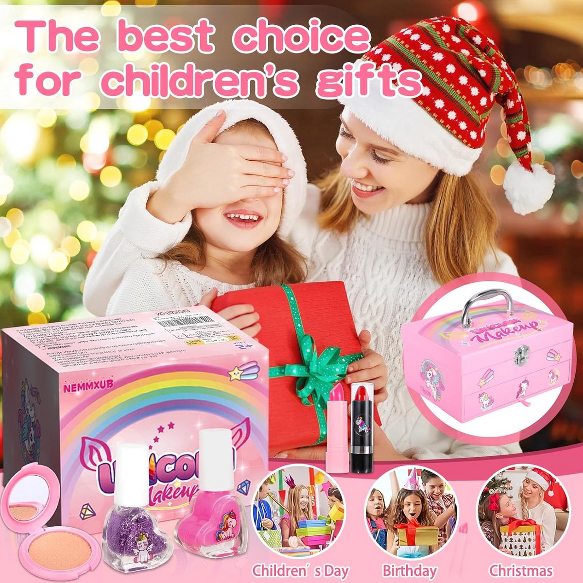 Make up Koffer Meisjes - Set met Inhoud Kinderen - Speelkoffer - Beautyset