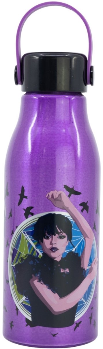 Wednesday Drinkfles - 760 ml - Aluminium fles voor meisjes - Drinkbeker voor kinderen - Paars