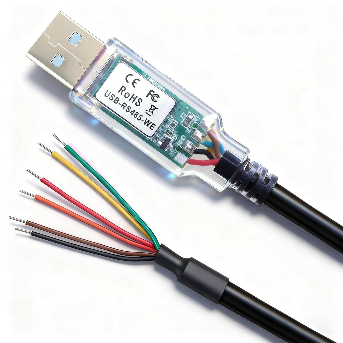 USB naar RS485 Seriële Adapter Kabel met Draadeind Connector (1.8m)