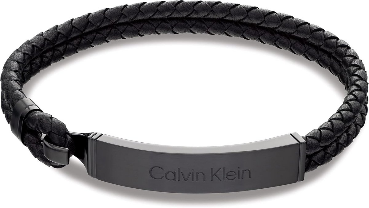 Heren Leren Armband Zwart - Stijlvol Accessoire met Minimalistisch Design
