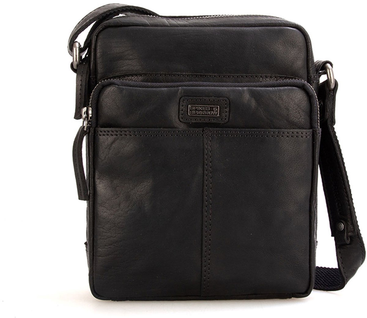 Leren Crossbodytas - Vermont - Zwart