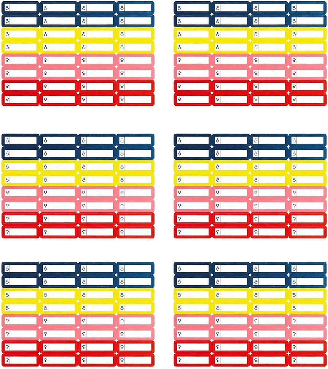 160 Zelfklevende Naamstickers voor Pennen en Schoolspullen (35x10 mm)
