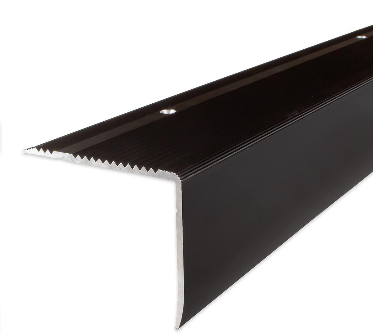 Trapneus Profiel Geanodiseerd Aluminium Donker Brons Geboord 1000mm