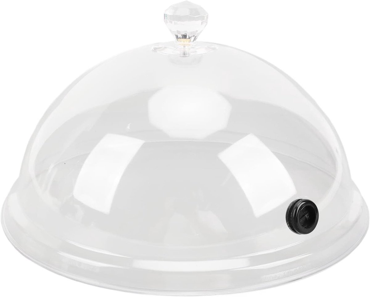 Transparante roker cloche dome rookaccessoire voor gerechten - draagbaar & handig