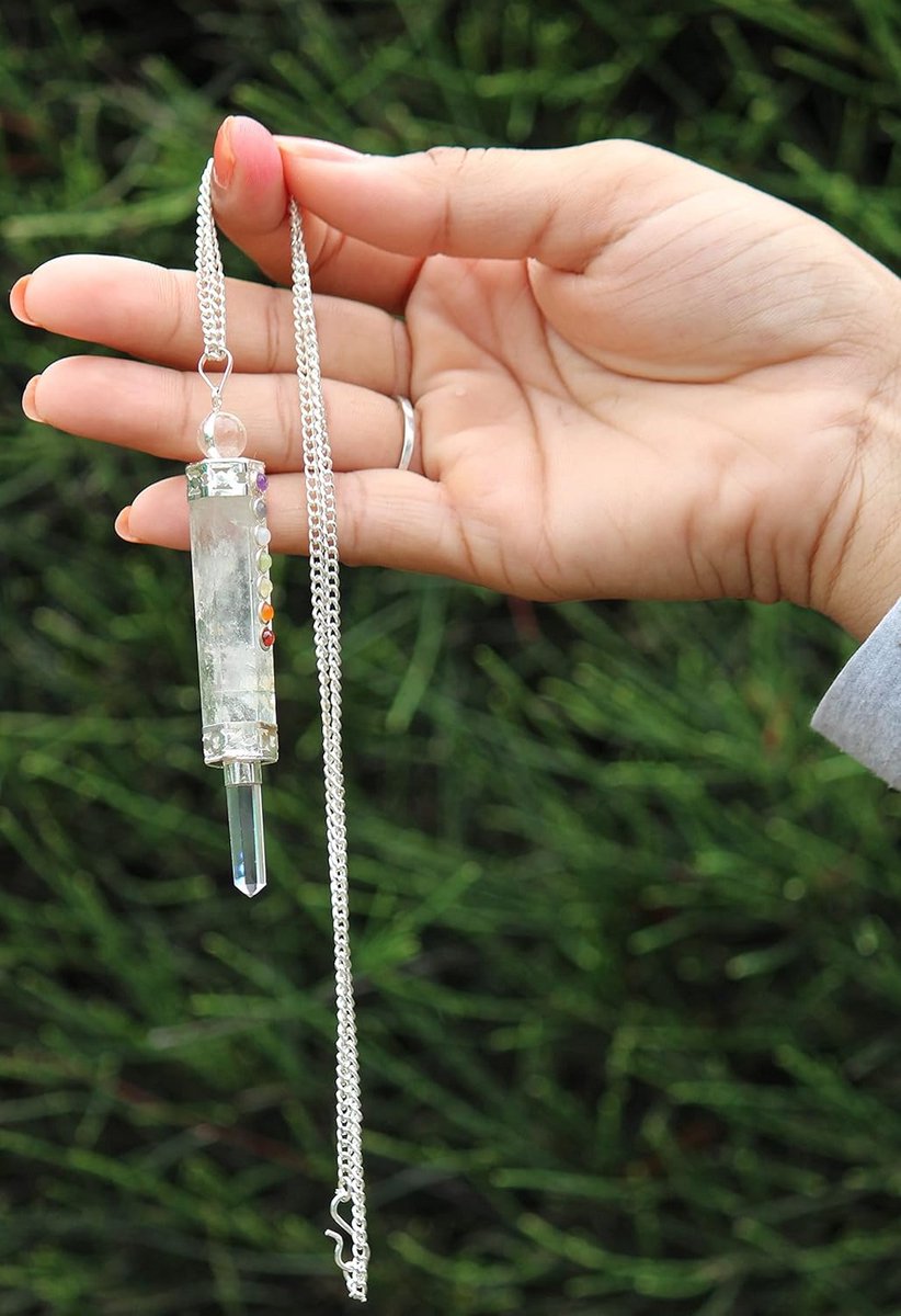 Kristallen Chakra Hanger - Energie Hanger Genezende Steen - Meditatie en Balans - Handgesneden Kristal