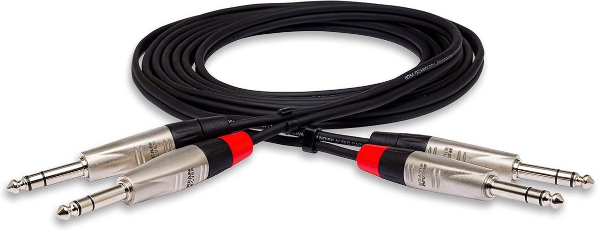 Audiokabel met 4 x 6,3 mm Jack - 1,5 meter Stereo Verbindingssnoer