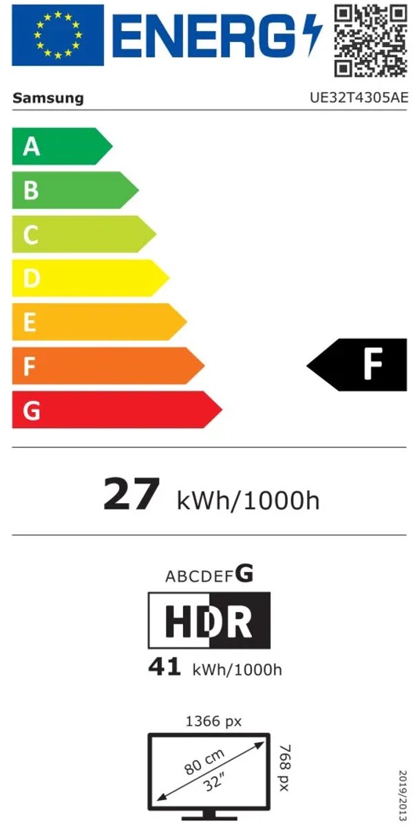 Samsung UE32T4305AE 32 inch HD Ready LED TV - afbeelding 3