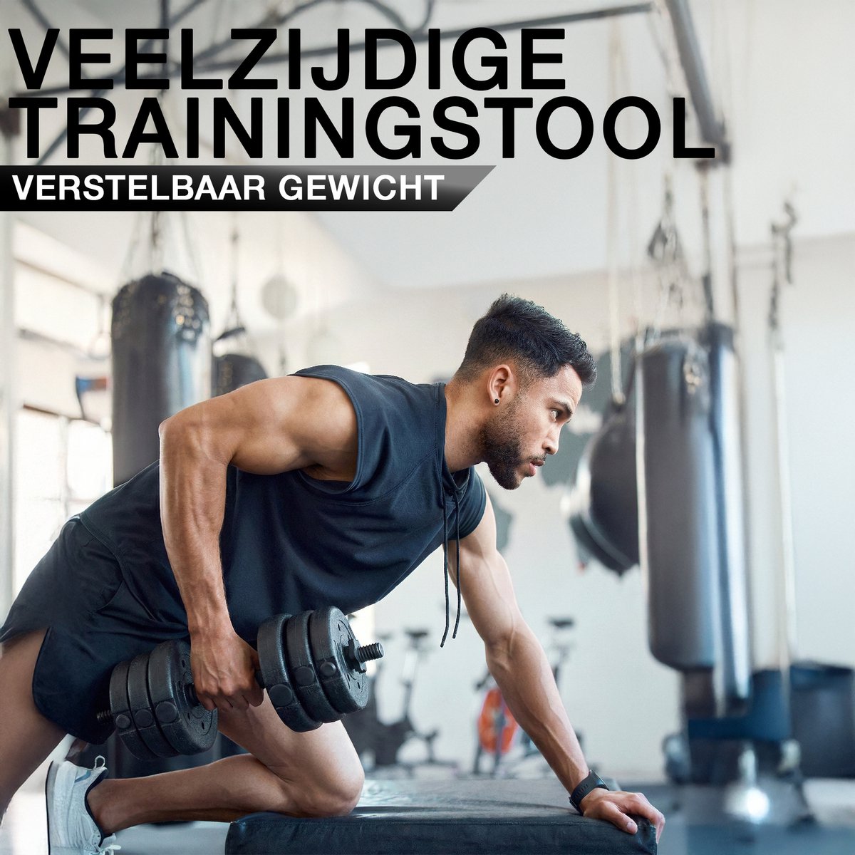 20 kg Dumbbell Set – Verstelbare Halterset met Gewichten – Fitness – foto 4