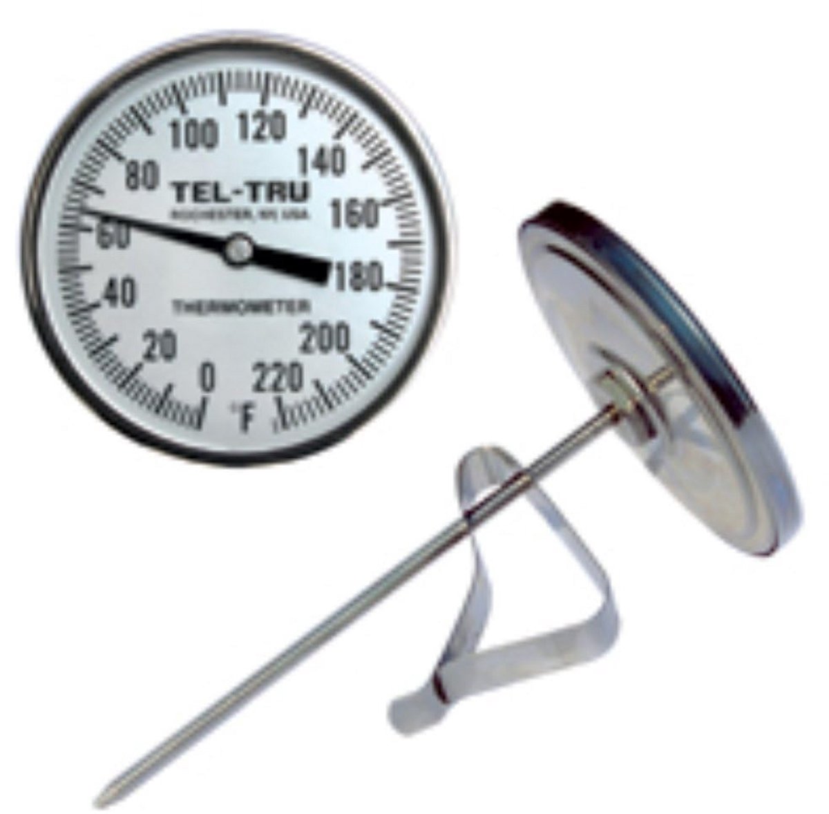 Rooster Thermometer voor Barbecue met Grote Wijzerplaat en Lange Steel