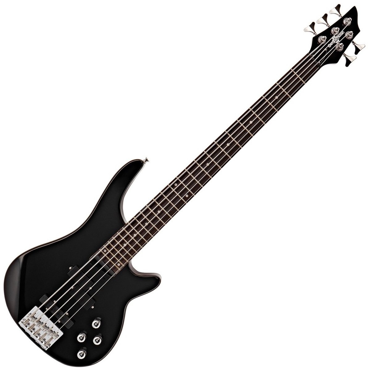 Chicago 5-Snarige Basgitaar van Gear4music, Zwart