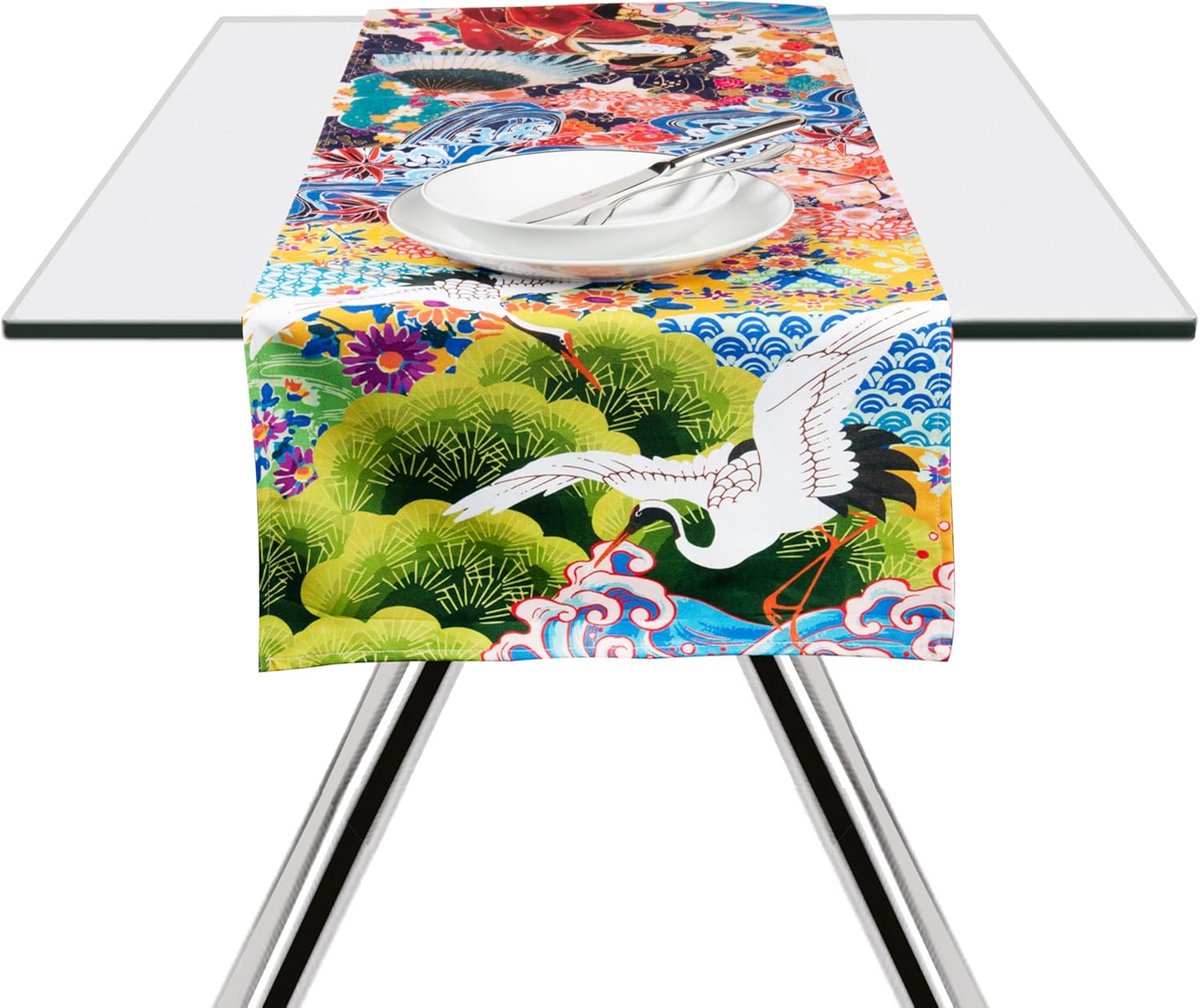 Tafelloper Katoen 45x140 cm met Oosterse Decoratie