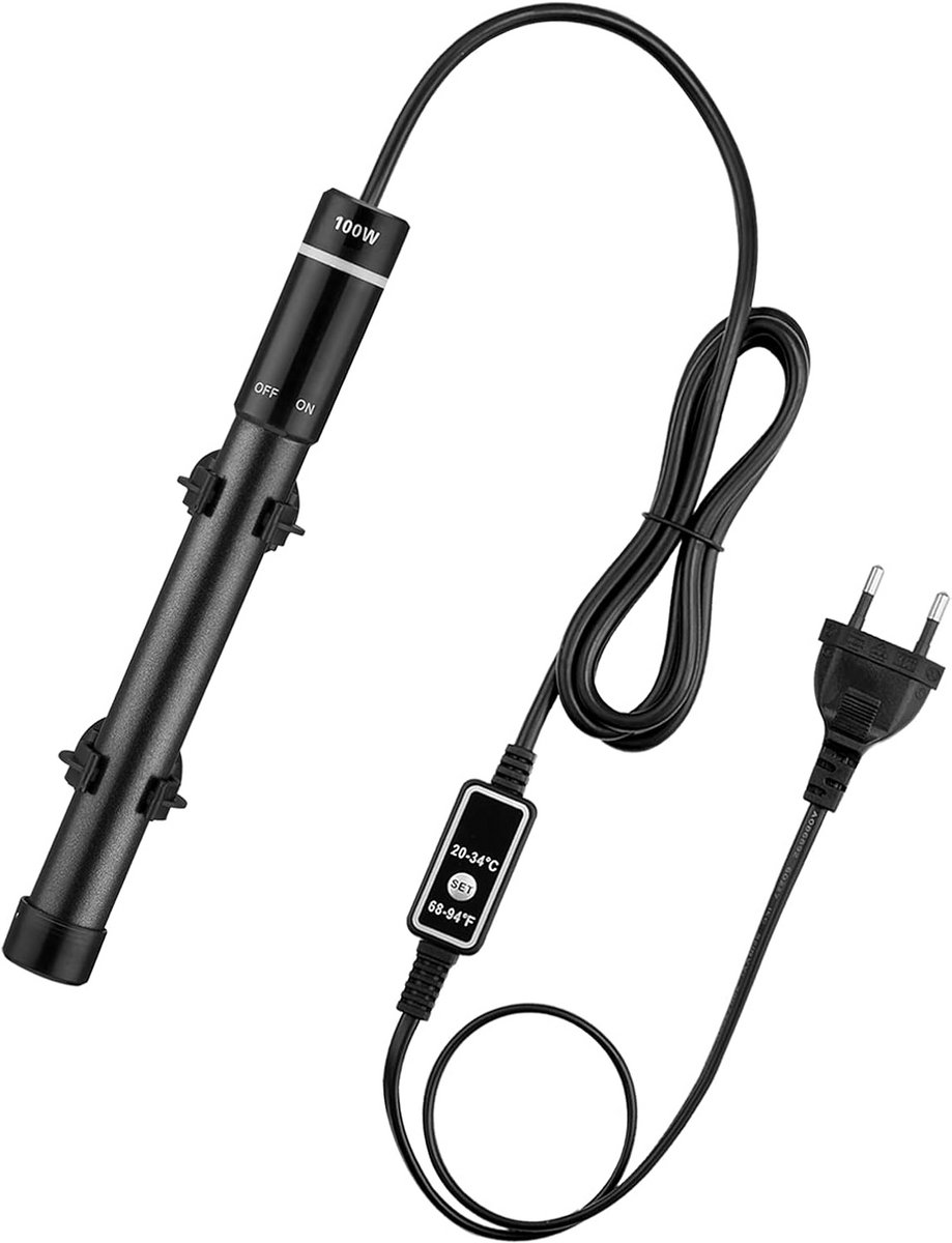 Aquariumverwarming 100W met Instelbare Temperatuur en Titanium Buis IP68