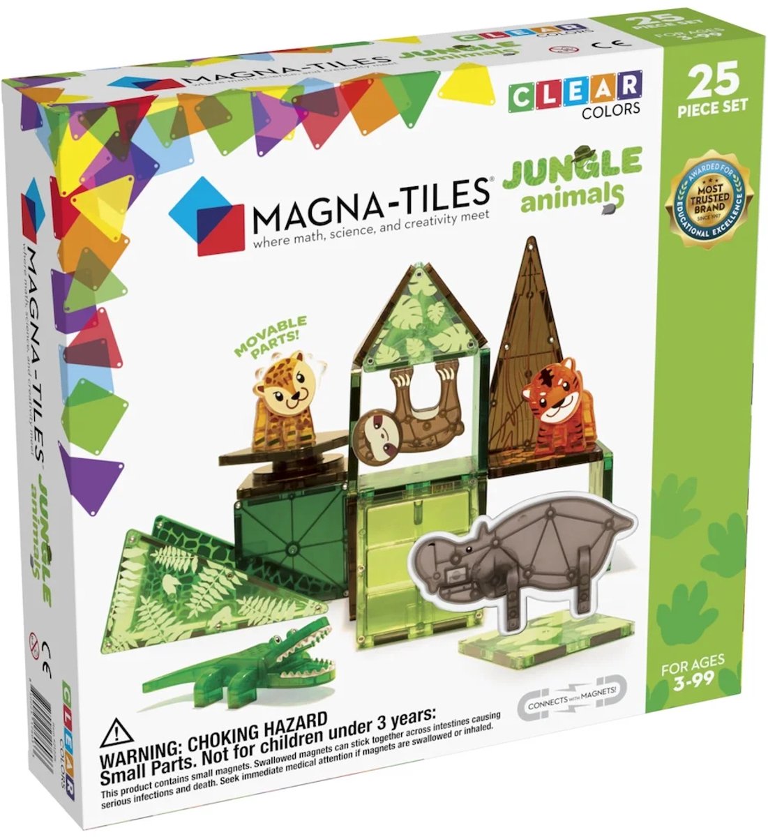 Magna-Tiles | Safari Animals 25 Stuks Set — afbeelding 17