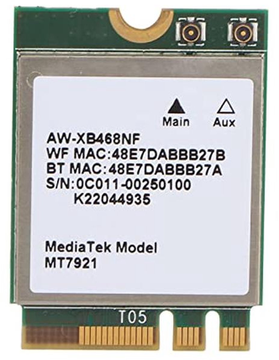Dual-band Wifi-kaart 1800 Mbps | M.2 NGFF Netwerkkaart voor Windows 10 11