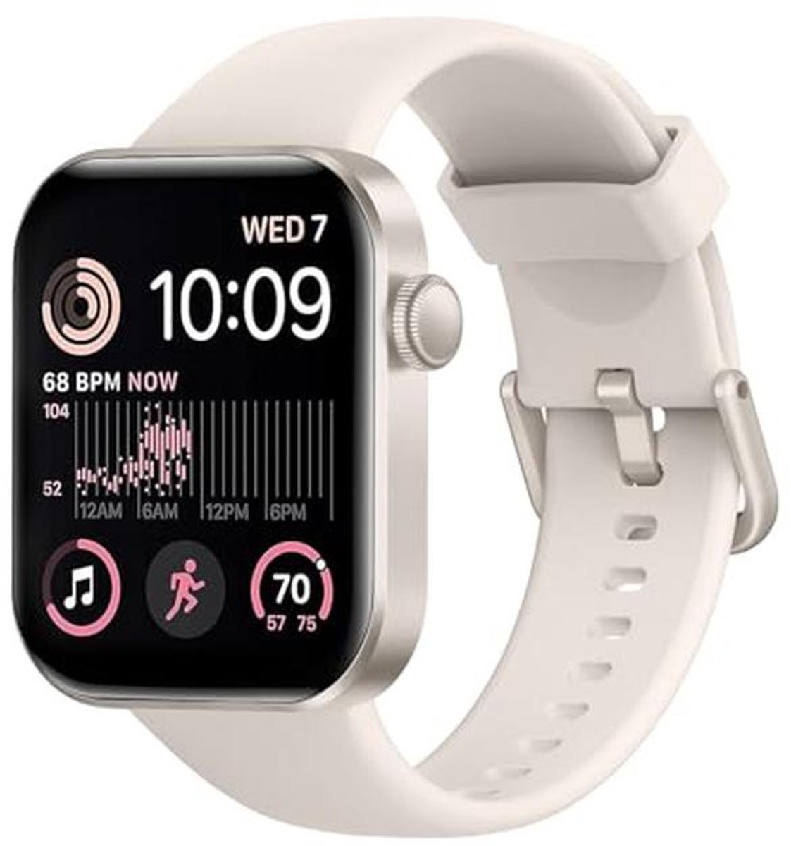 Slimme horloge met oproepfunctie, 1.85" HD touchscreen, 24/7 hartslag, bloeddruk en slaapmonitor, 140+ sportmodi en IP68 waterproof fitness tracker voor Android en iOS