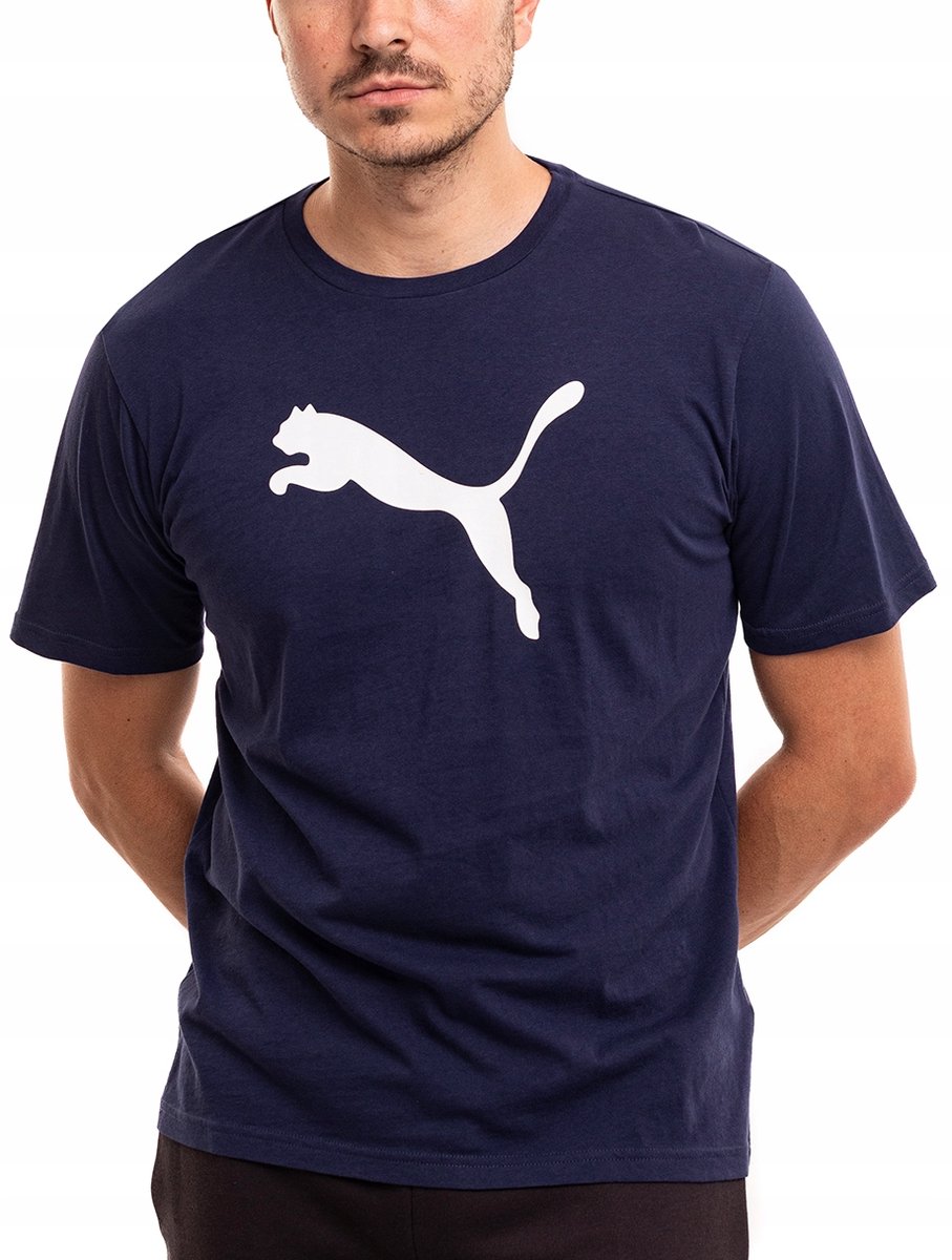 PUMA Sportshirt Heren – Katoen Blauw
