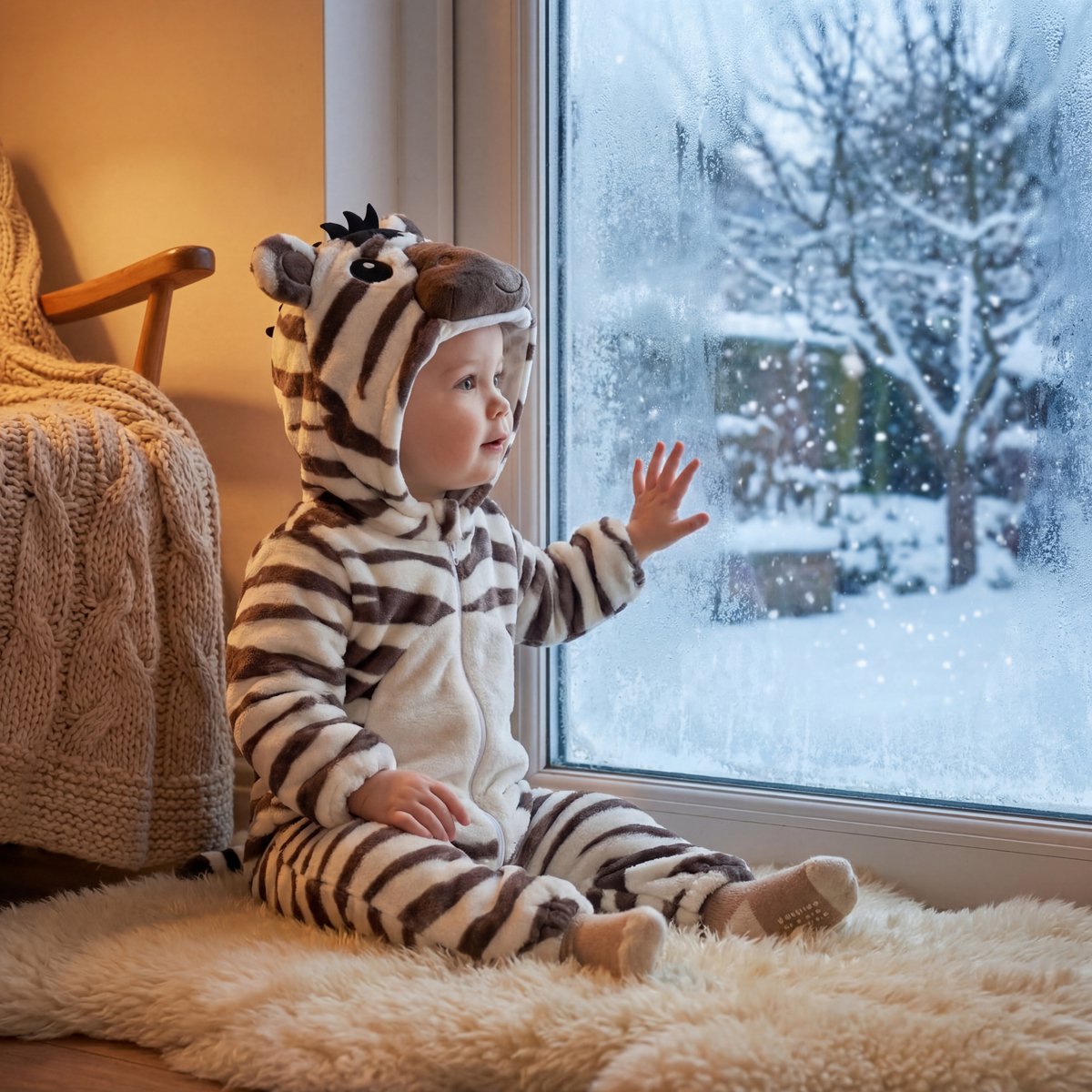 JAXY Baby Onesie - Carnavalskleding Kinderen - Verkleedkleren Jongen en Meisje - Verkleedkleding Kind - Romper - EU (label 90) - Zebra — afbeelding 7