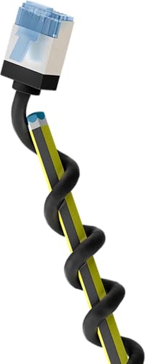 Ultraflexibele 10 Gbit/s CAT 6A patchkabel met korte stekkers - 5m