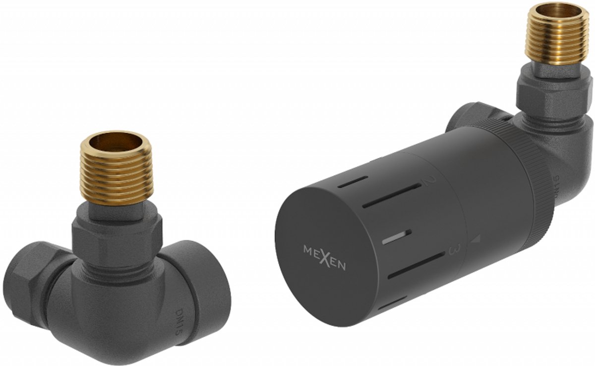 Mexen G05 axiaal thermostaatset, antraciet - W903-958-66