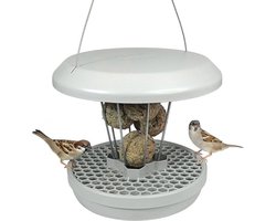 Candala Vogels voor mezenbolletjes. Voer vogels - geen knaagdieren! Robuust en betrouwbaar om op te hangen. Lichtgrijs