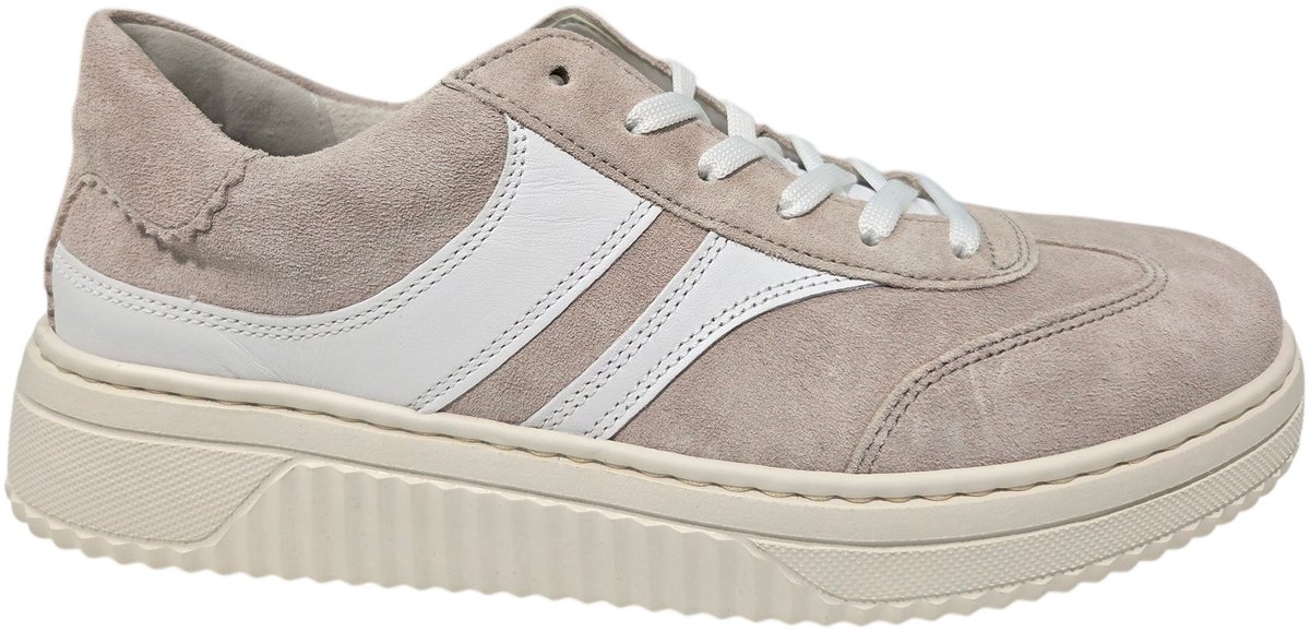 Gabor 86.406.33 Sneakers Beige Suede Dames Breedtemaat K - Beige - 43