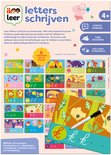 Educatief spel 'letters schrijven' met alliage van dieren en objecten. Bevat 6 manieren om te spelen, 26 afwisbare letterkaarten en een stift. De letters a, c, e, f, g, h, k, l, m, p, r, s, t, u, v, w, x, y, z.