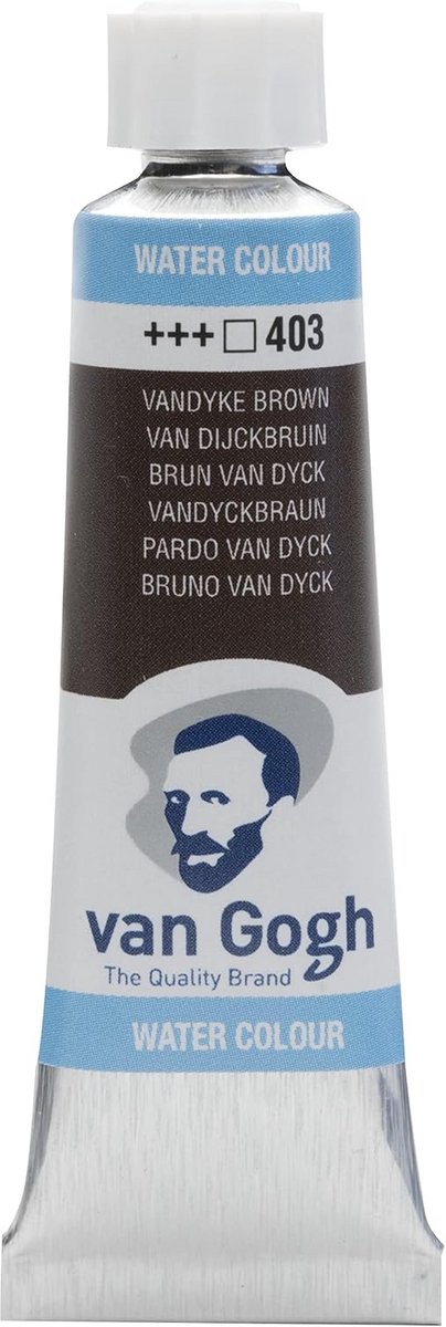 Aquarelverf 10ml Tube in Van Dijckbruin voor Kunstenaars