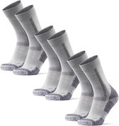 Juclise Merinowol wandelsokken compressie anti-blaren gevoerde wollen sokken anti-zweet ademend trekkingsokken dames, Pruimengemêleerd lila Taro Mochi, 35/38 EU