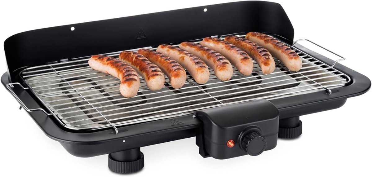 DnA® Tafelgrill - Tafelgrill Electrisch - Tafel BBQ - Zwart - 57cm x 37cm x 8cm