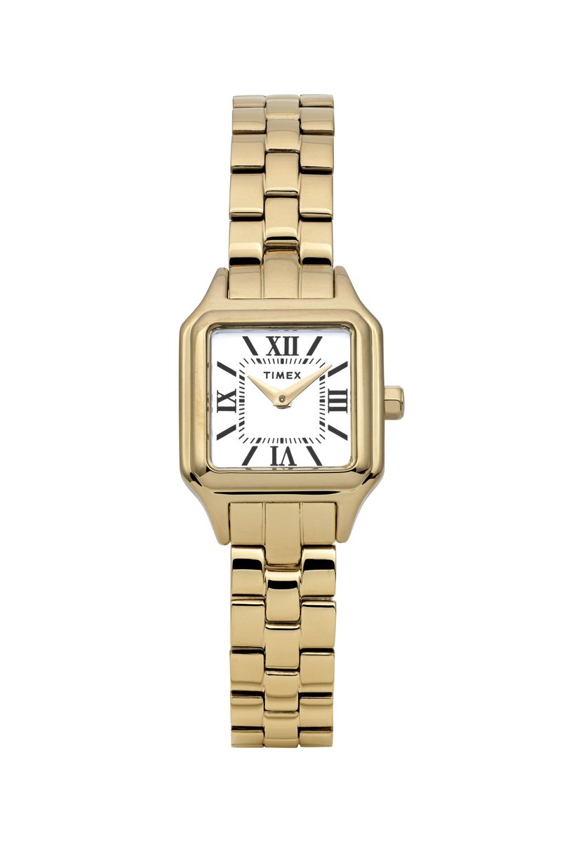 Timex Legacy Addison Quartz Analoog Horloge Goudkleurig Kast: 100% Laag Lood Messing | Armband 100% Roestvrij Staal 38 mm TW2Y23700AJ, TW2Y23800AJ