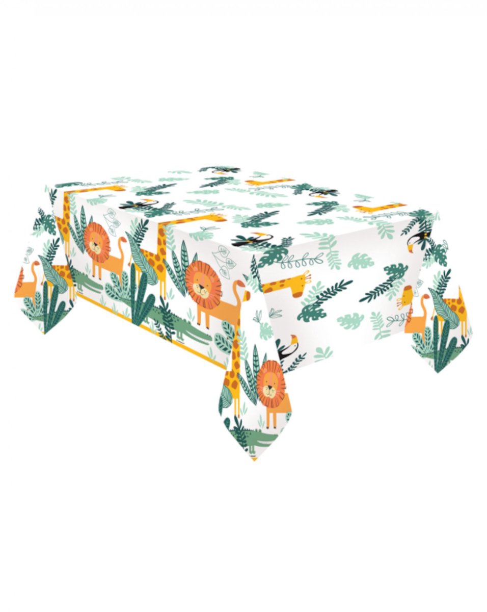 Dieren Worden Wild papieren tafelkleed 120x180 cm
