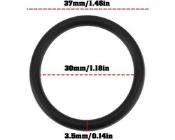 Tuinsproeier O-ring vervangingsset - Sproeisysteem - UV-bestendig - Druksproeier - Onderdelen - Geschikt voor Gardena - Zwart - 10 stuks O-ring 37 x 30 x 3,5 mm, compatibel met diverse Gardena druksproeiers.