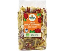 Primeal Organic fusilli 3 kleur tarwe quinoa 500 gram