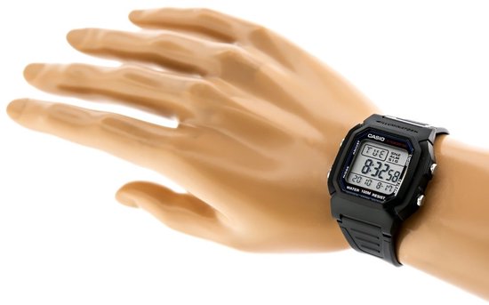 Casio Vintage Edgy W-800H-1AVES Herenhorloge 36,8 mm - Zwart
