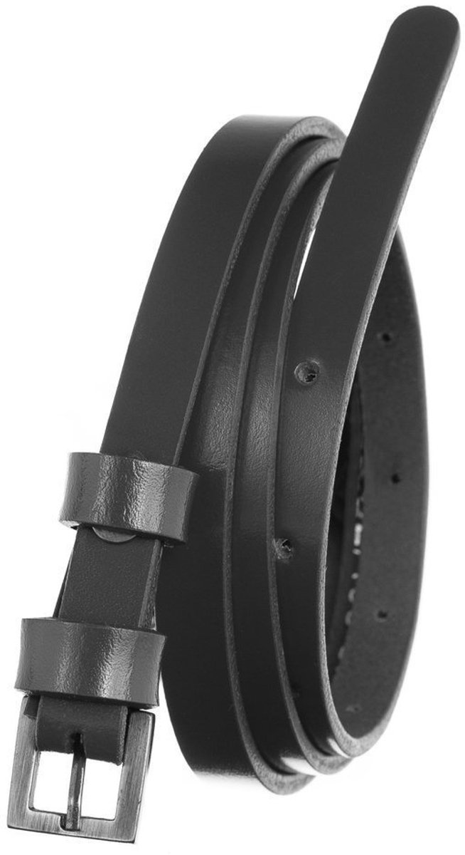 Rovicky - Leren Damesriem - Smal - Zilverkleurige Gesp