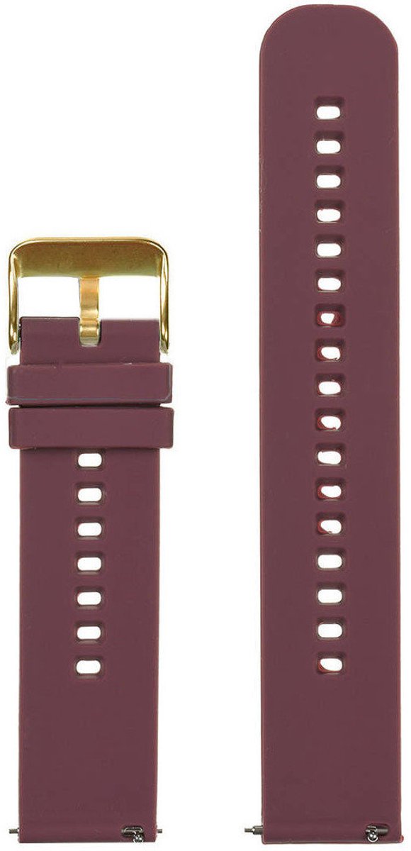 Pacific U27 - Horlogebandje - Fiolet - Goudkleurig - 18mm