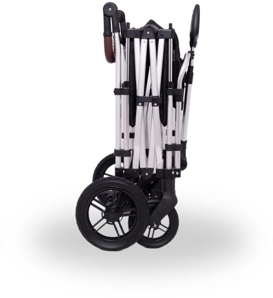 FUXLIFE by FUXTEC CTL900 Bolderkar Luxe - Opvouwbaar - Zwart | Met Veiligheidsriemen & Zonnedak - Strandkar & Handkar - Max. 75kg — afbeelding 3