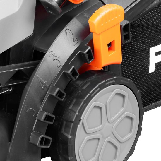 Accu grasmaaier 40V (2X20V) - FUXTEC FX-E1RM20 - breedte 33cm 2 accu's Li-Ion 2Ah, dubbele lader 2,4A, vultrechter 35L