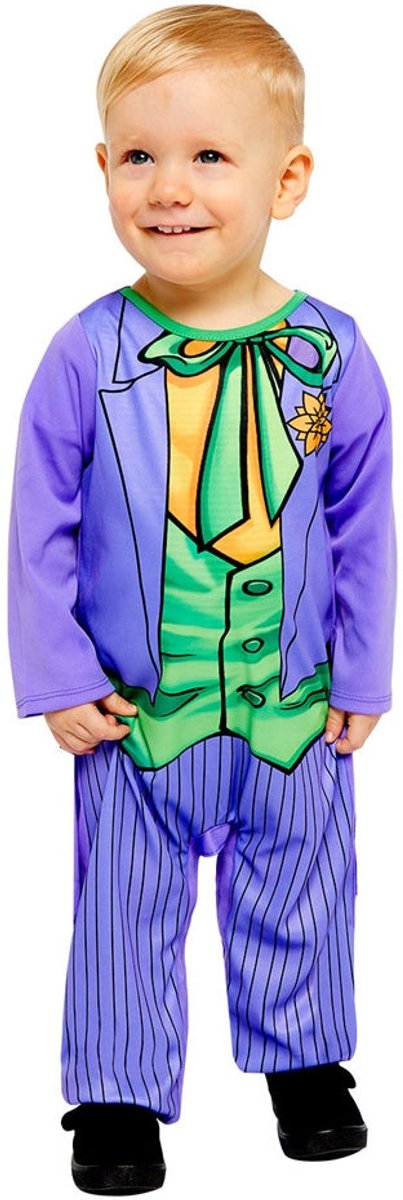 Comic joker kinderkostuum voor baby's