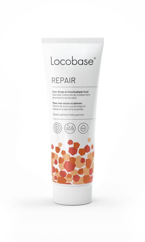 Locobase Repair Crème 100 g - Droge huid crème als gezichtscreme of bodylotion, Huidverzorging ter behandeling van droge tot zeer droge huid, beschermt en herstelt verzwakte huidbarrière, diepe en langdurige hydratatie zonder parfum, klinisch bewezen