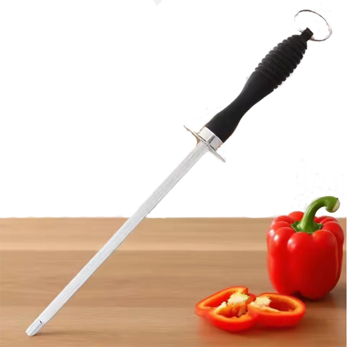 Aanzetstaal - Messenslijper - RVS - Aanzet staal - 30CM - Messen slijpen - Scherpe messen - CHPN