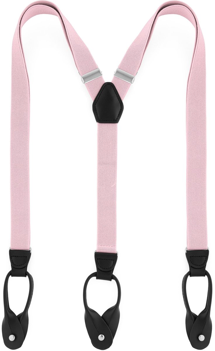 Smalle Roze Splitknoop Bretels