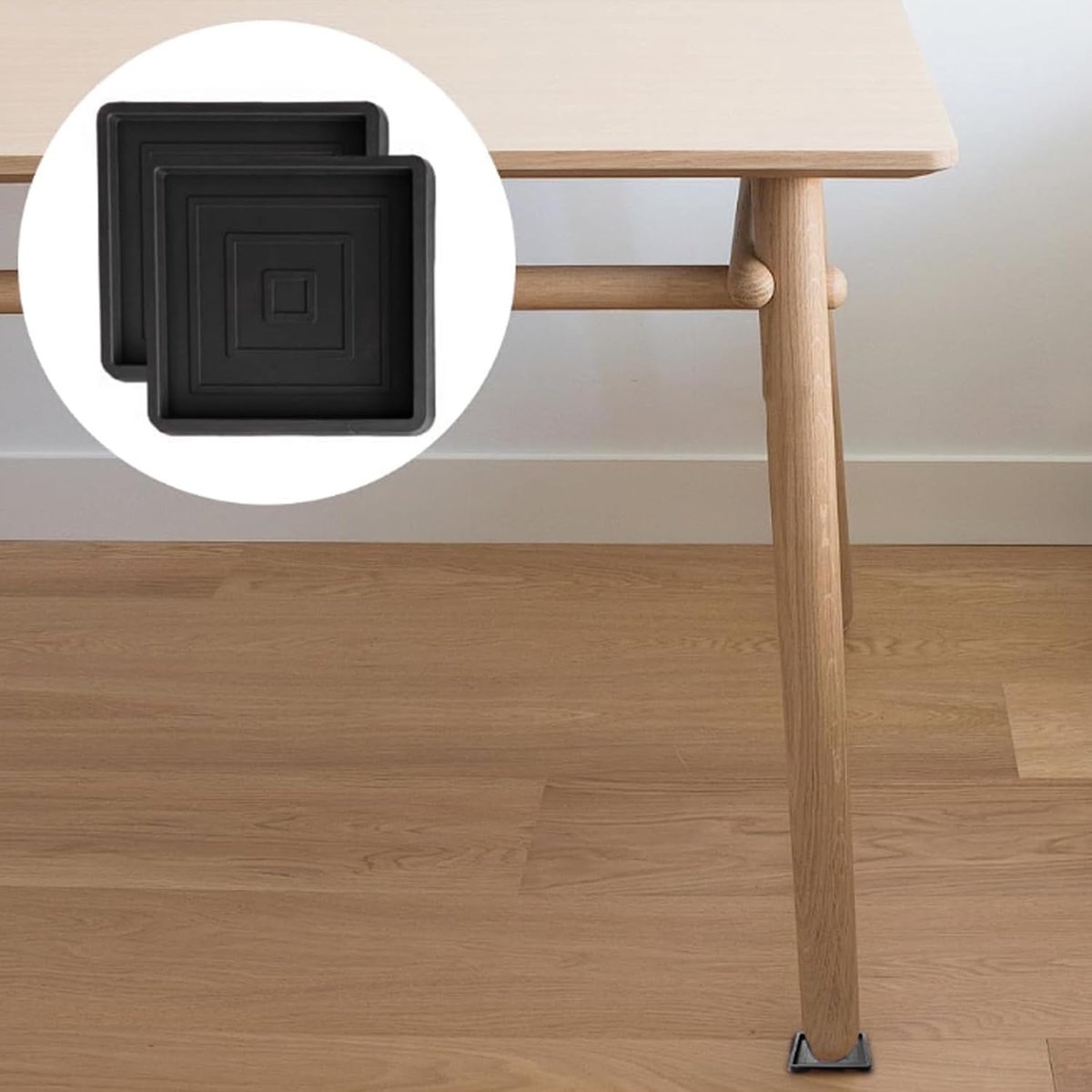 Vierkante Antislip Onderzetters voor Meubels - Vloerbescherming