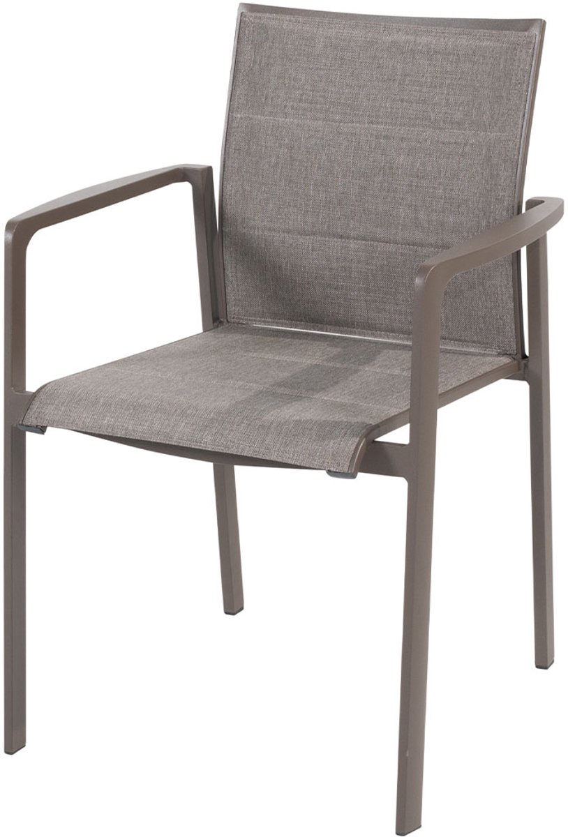 4 Seasons Outdoor Cortina chaise de jardin empilable - terre
