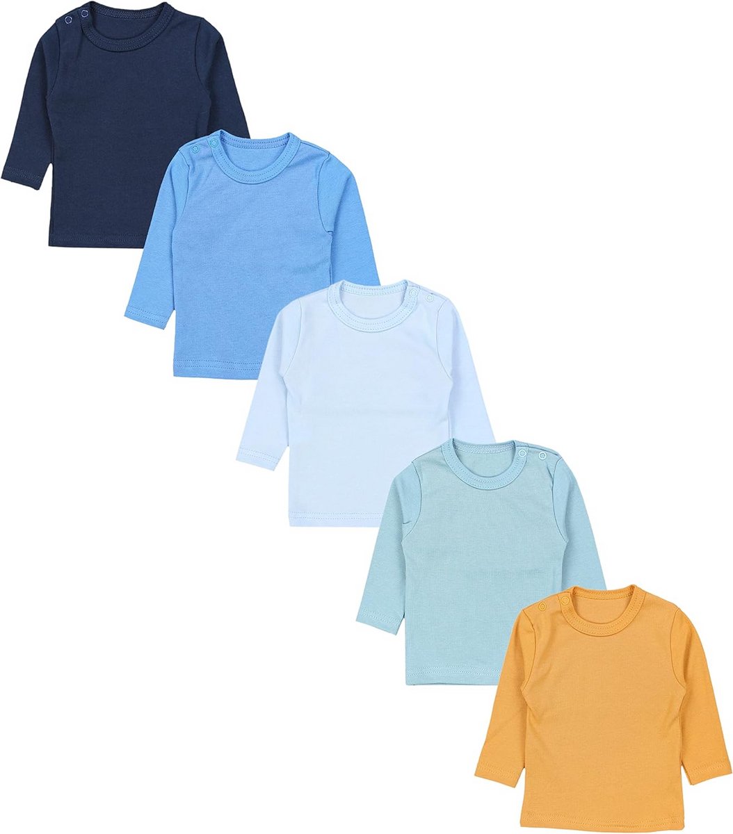 Set van 5 Lange Mouwen Shirts voor Baby Jongens