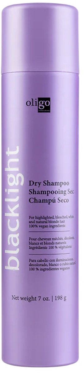 Oligo - Blacklight Care - Dry Shampoo 198 gr - Droogshampoo voor Blond Haar – Frist op & Absorbeert Vet