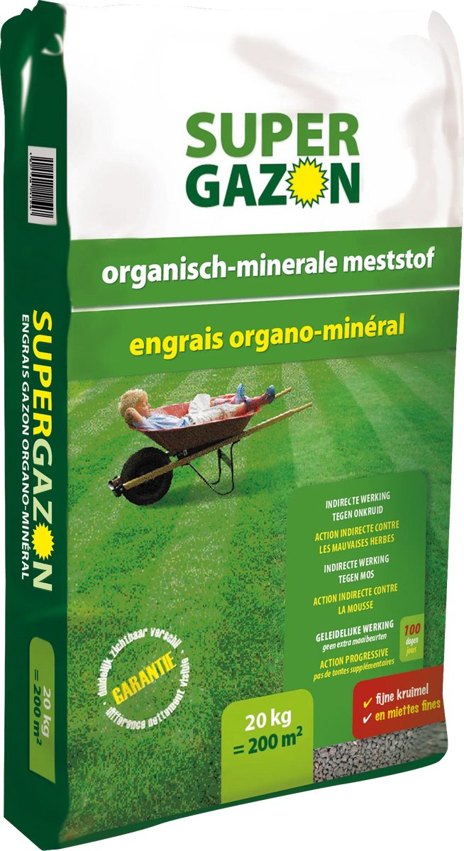 BSI - Super Gazon Meststof - 20 kg voor 200 m²