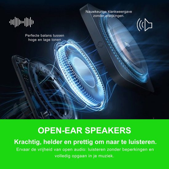 Monvu Stream One AI Bril met Camera 1080P - Handsfree Filmen & Fotograferen - Open-Ear Speakers - Bluetooth - AI Bril met Camera voor Sport, Werk en Dagelijks Gebruik van Monvu — afbeelding 2