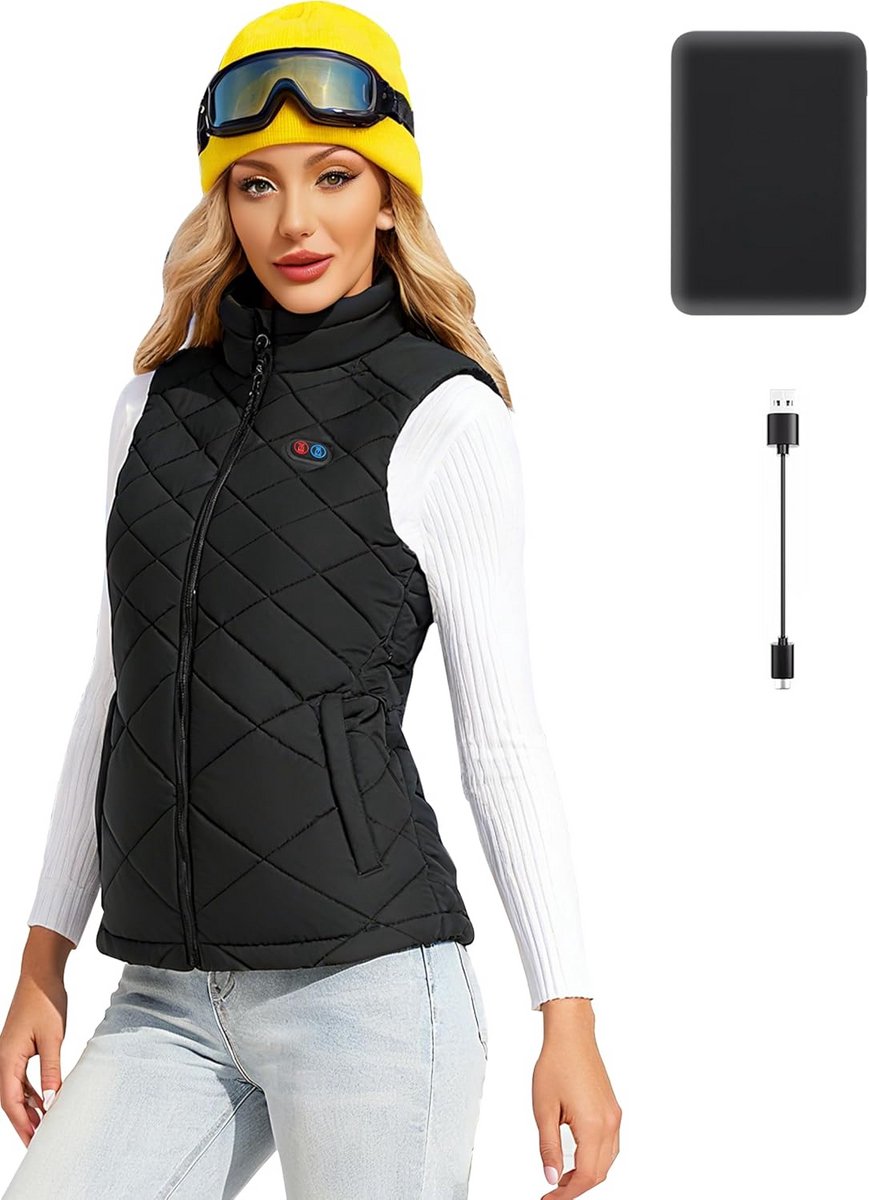 Elektrisch Verwarmd Vest voor Mannen met USB Opladen